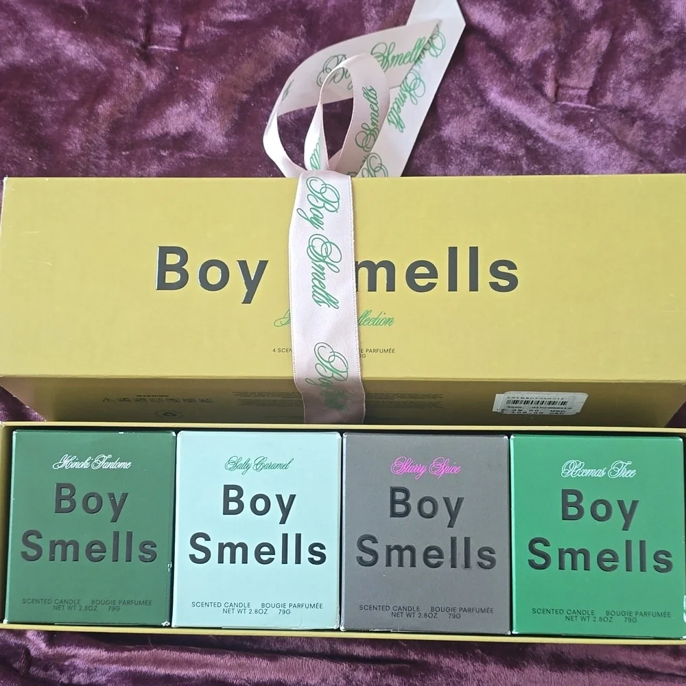 BOY SMELLS Votive Holiday Set Of 4 Candles, Retail Price $98.00 USD